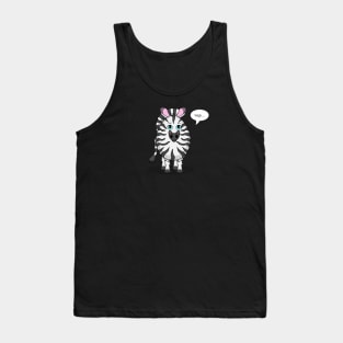 Eggy Zebra Tank Top